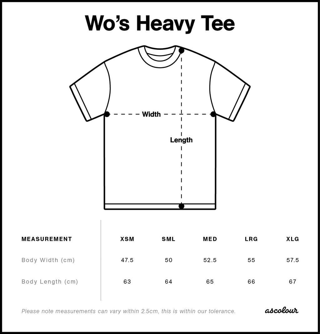 Wo's Heavy Tee - on request
