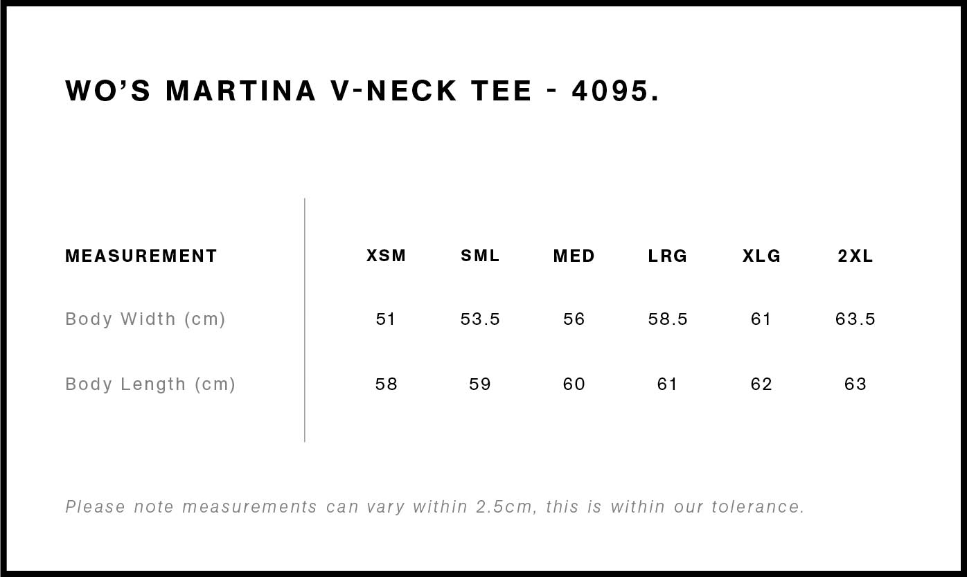 Wo's Martina V Neck Tee