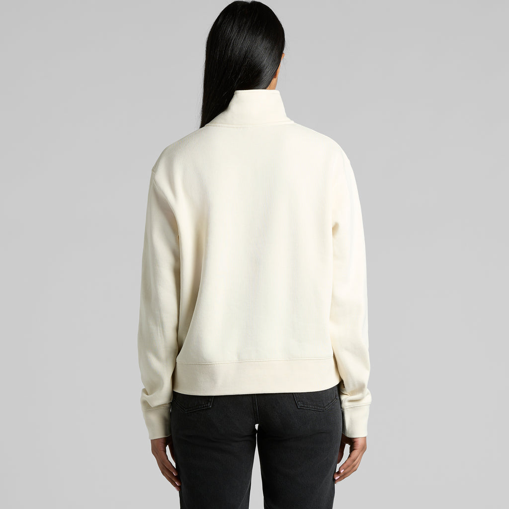 Wo's Stencil Half Zip Crew - on request