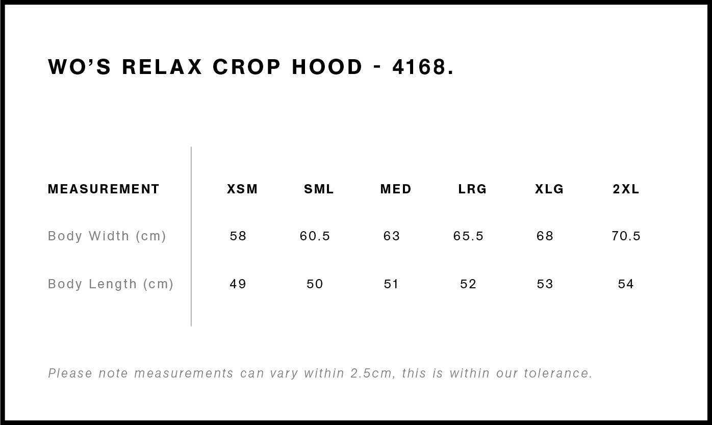 Wo's Relax Crop Hood - on request