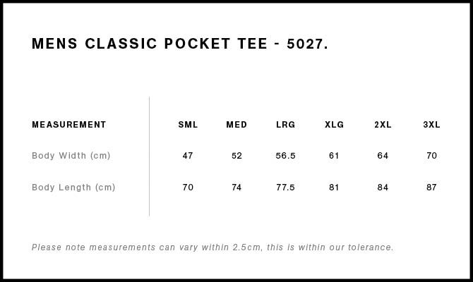 Classic Pocket Tee - on request