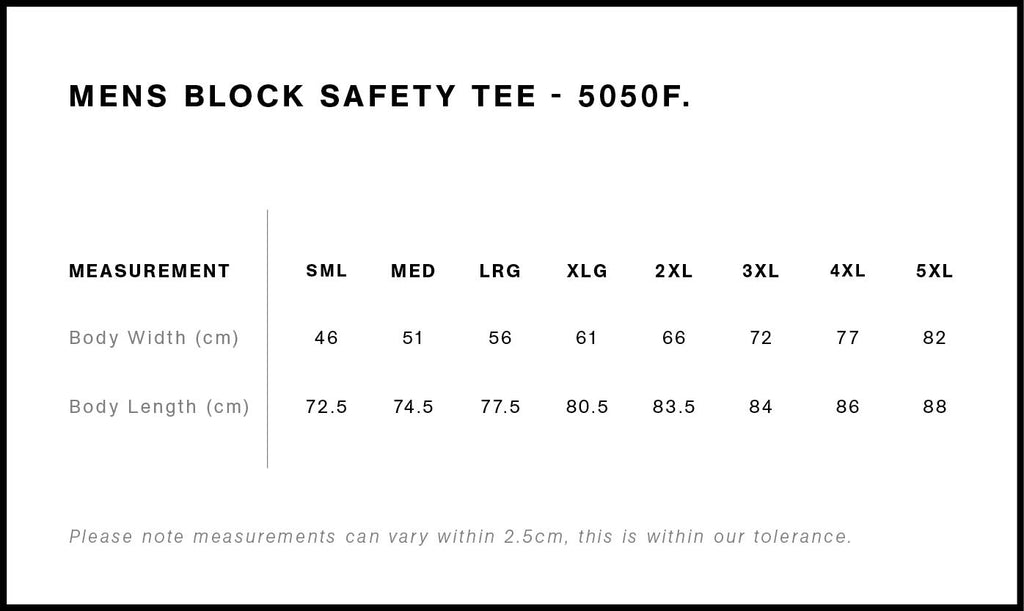 Block Safety Tee - on request