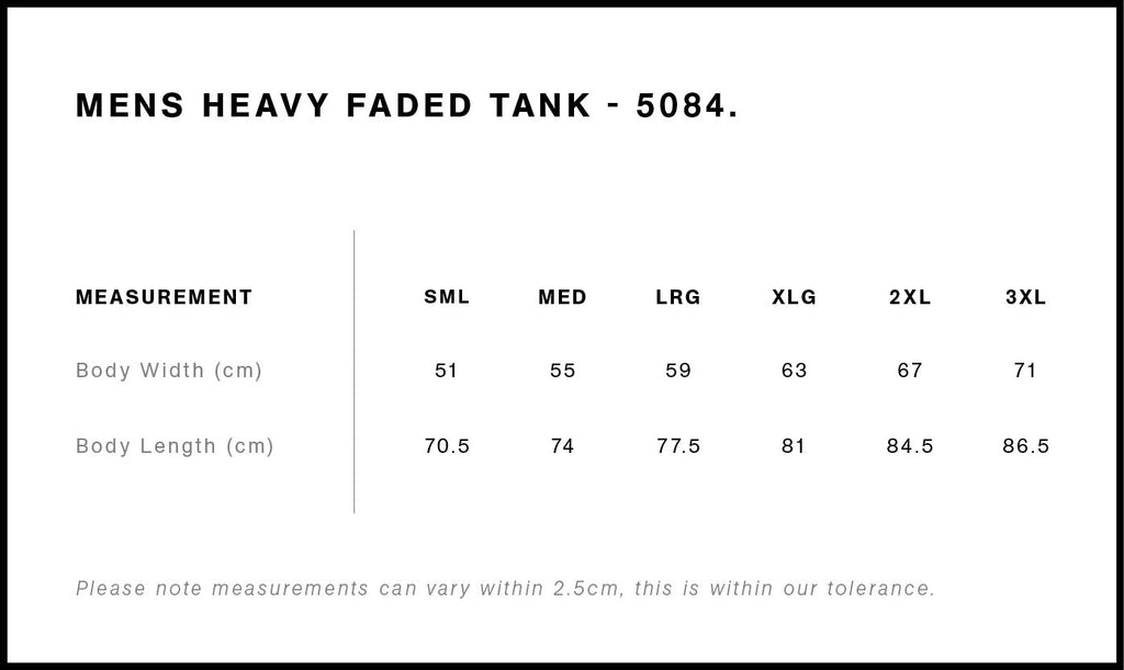 Heavy Faded Tank - on request