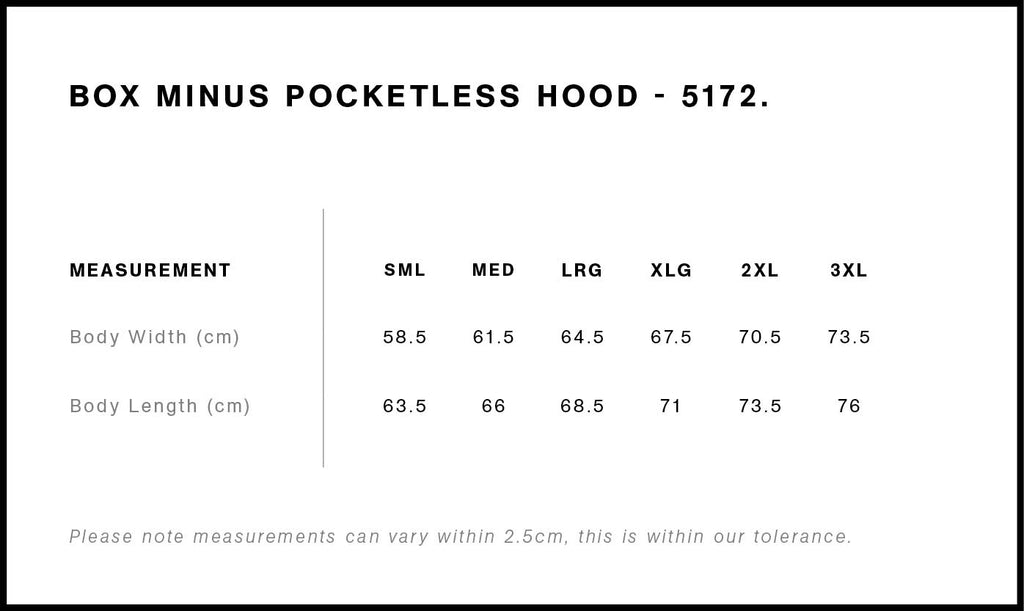 Box Minus Hood [-4cm] - on request